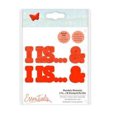 Tonic Studio Stanzschablone und Clear Stamps - I - is - &